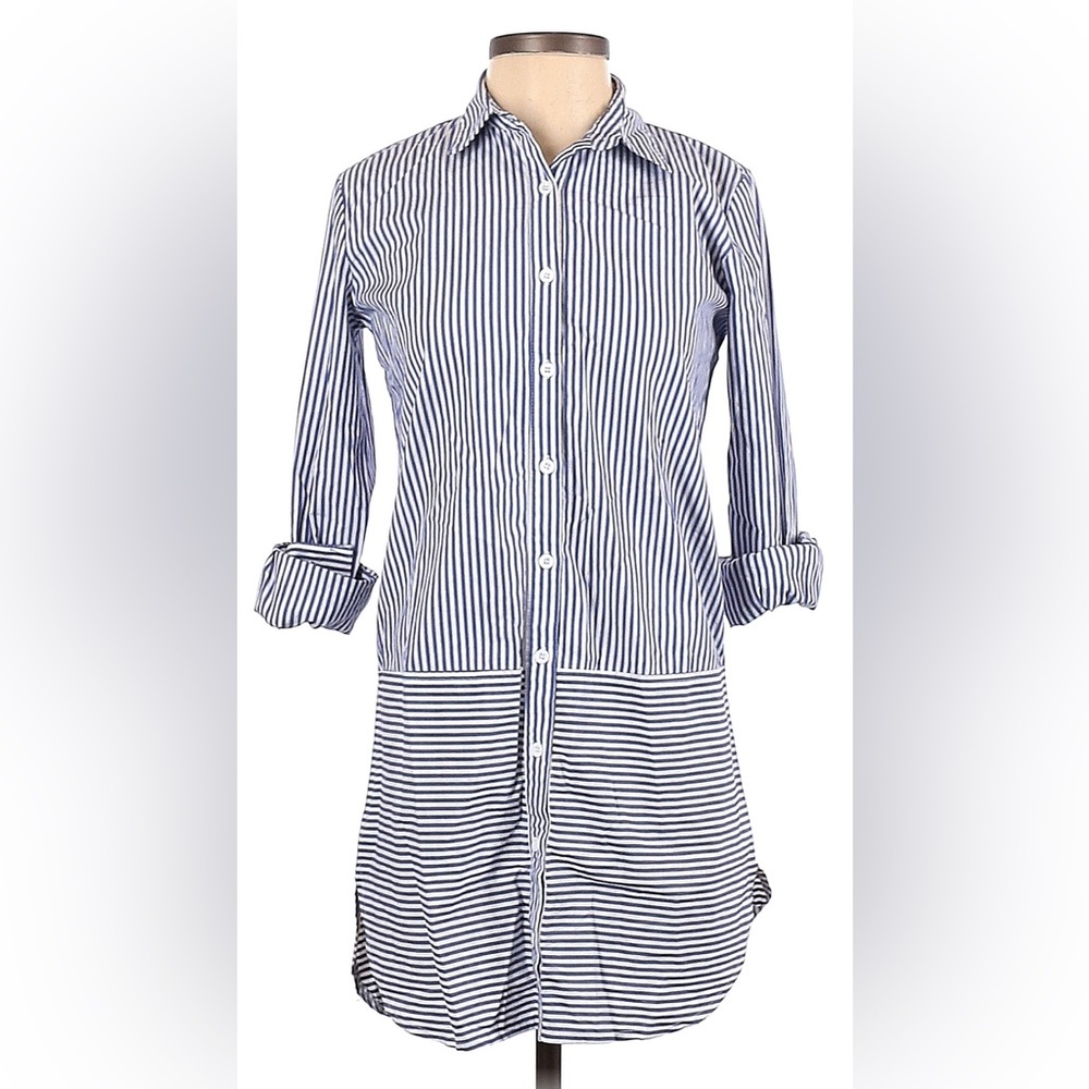 Carmar Striped Button Down Dress SMALL